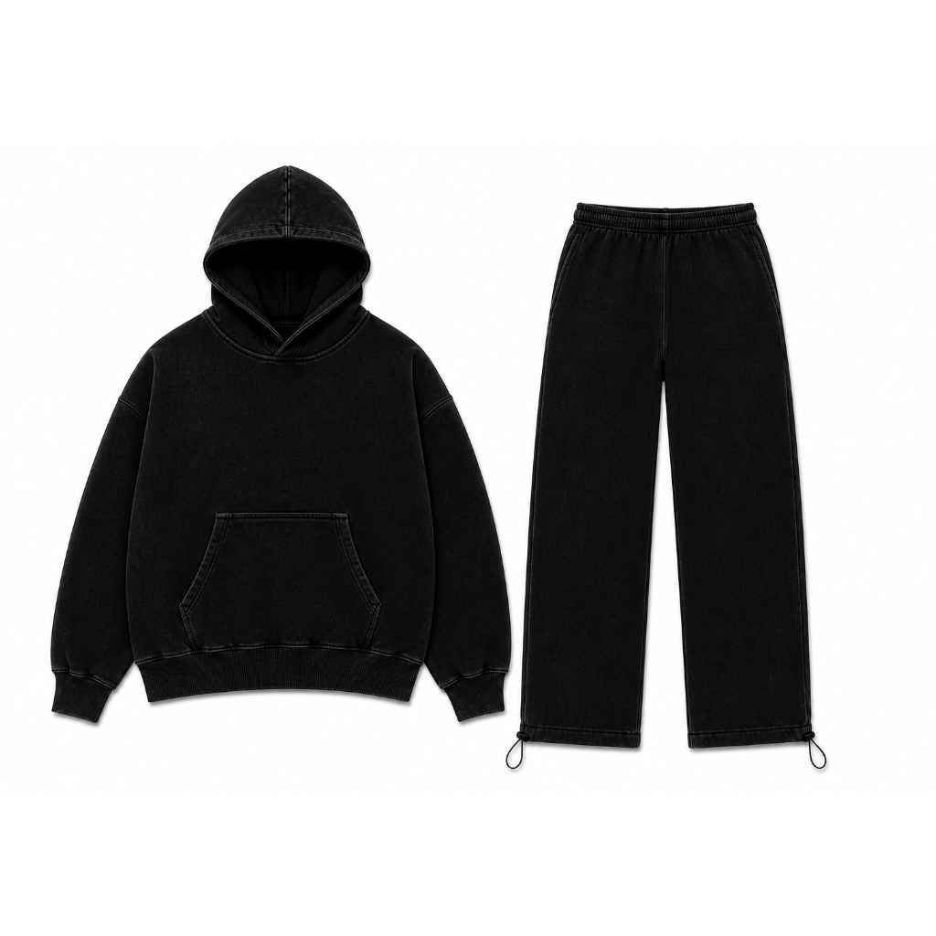 Black Cosy Tracksuit